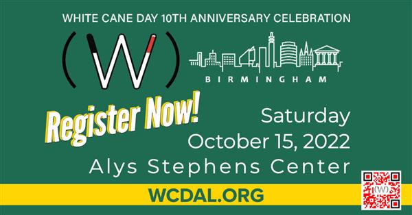 White cane day advertisement.